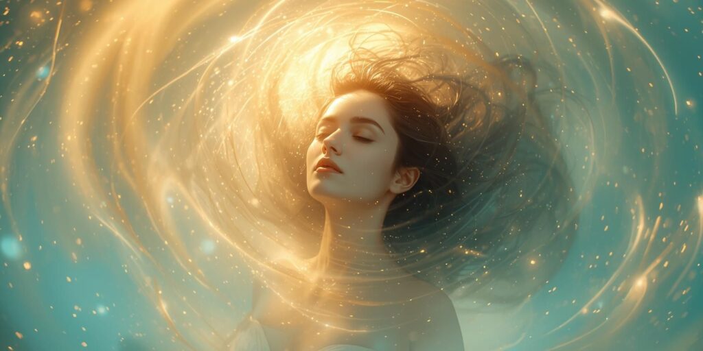 Person practicing relaxation techniques at home